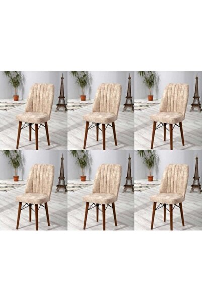 Totti Concept Lyon Serisi 6 Adet 1. Sınıf Kare Gold Sandalye