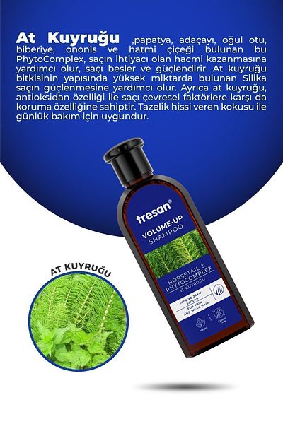 Tresan 300ml Tresan K.wood Extract Volumizing Care Shampoo - 125 Ml Hair Tonic