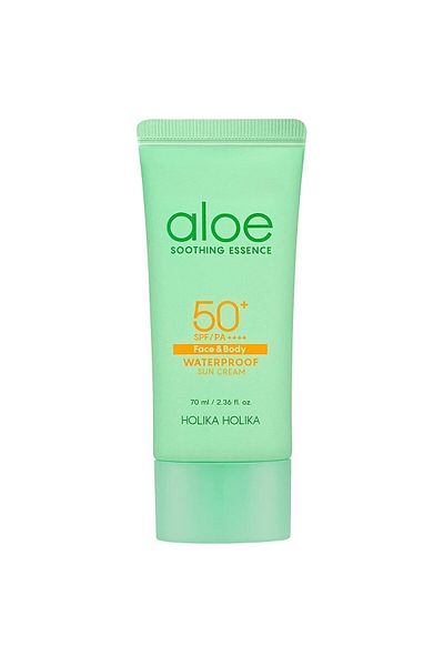 Holika Holika Aloe Soothing Essence - SPF50 Waterproof Sun Cream 70ml