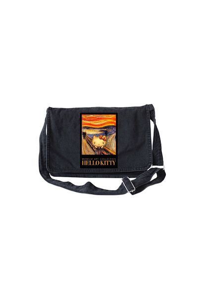 DEEFWEAR Geantă de școală imprimată Hello City Jean Messenger