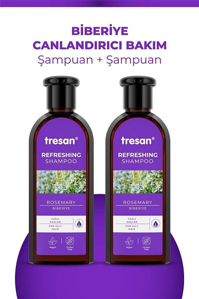 Tresan Biberiye Canlandırıcı Bakım Şampuanı 300 ml X 2 Adet