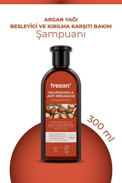Tresan Argan Oil and Anti-Breakage Care Shampoo 300 ml