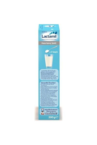Lactamil Emziren Anneler Için Sütlü Içecek 200 gr *3lü Paket