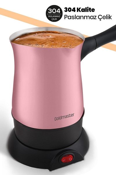 GOLDMASTER Gm-7315p Hünkar Pink Turkish Coffee Machine Electric Coffee Pot