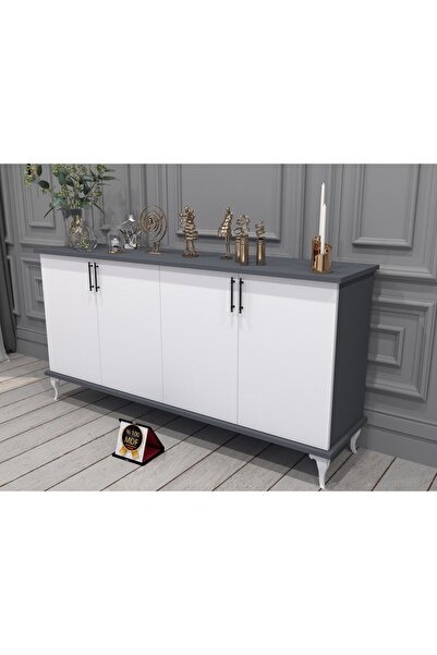 KONAK EV EŞYALARI Celta Konsol,TV Ünitesi,Dekoratif Dolap,Vitrin,%100 MDF,Kolay Kurulum