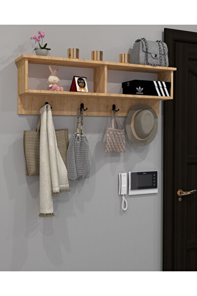KONAK EV EŞYALARI Camello 2 Askılık,MDF,Portmanto,Duvar Askılığı,Elbise Askılığı