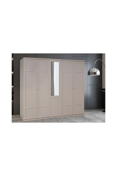 CaddeYıldız Vista Vizon Gardrop - 5 Kapılı