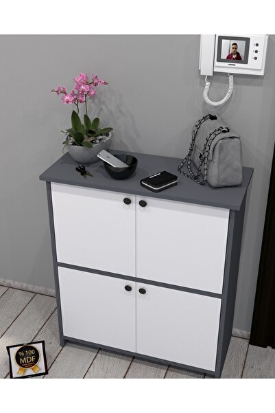 KONAK EV EŞYALARI Torre Ayakkabılık,%100 MDF,Kolay Kurulum,ÇokAmaçlı Dolap