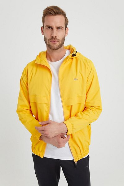 DYNAMO Men's Yellow Hooded Raincoat & Active Sports Coat