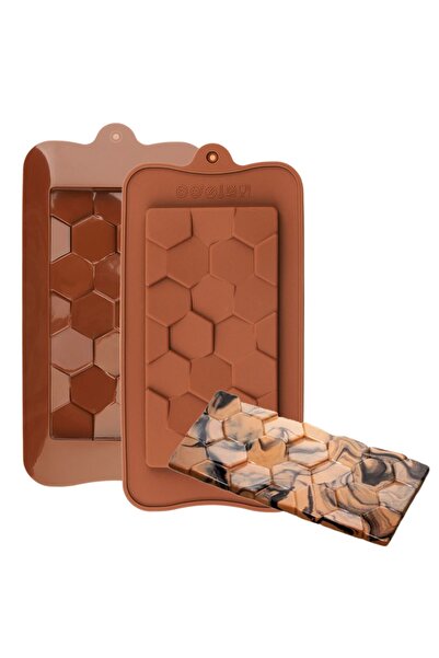 PASTRY PLANET قالب شوكولاتة سيليكون مموج بنمط مربع