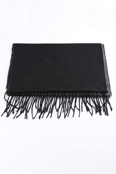 Kravatkolik Gri - Siyah Erkek Kaşkol K207