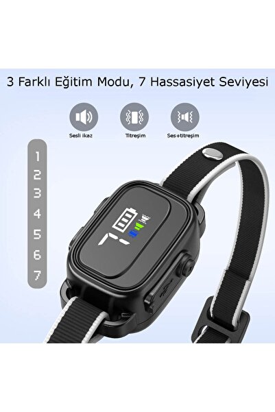 Hopdiye Tc316 Küçük Irklar Için Havlama Önleyici Köpek Tasması Şarjlı, Şoksuz, Küçük Boyut, Havlama Tasması