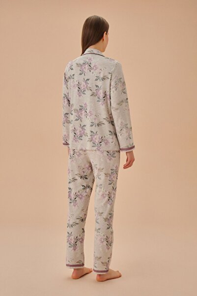 SUWEN Carmen Gömlek Yaka Pijama Takımı