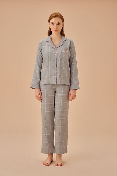 SUWEN Masculine Pinky Pajama Set