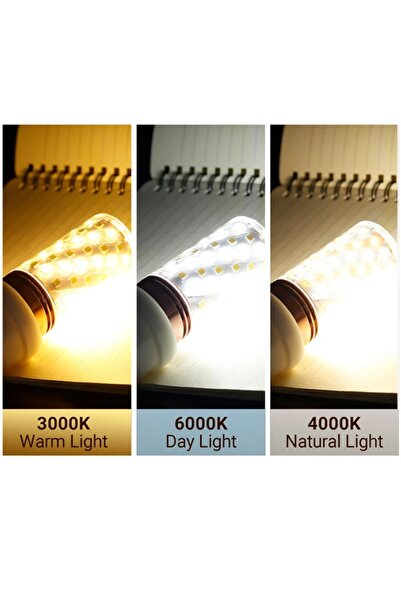 Genel Markalar Alvina E27 Duylu 16w 2700k ~ 6500k 1000-1999 Lümen Beyaz/sarı/günışığı Renk Mısır Led Ampul