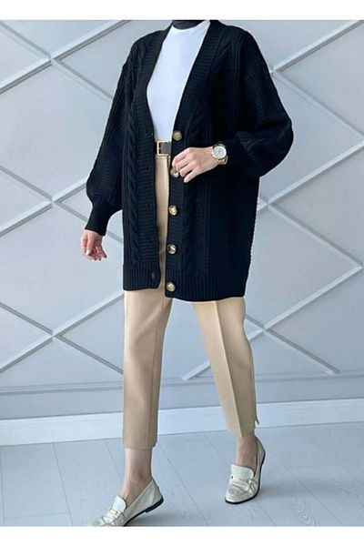 Tesettürce moda Tricot Model Tricotaj Cardigan