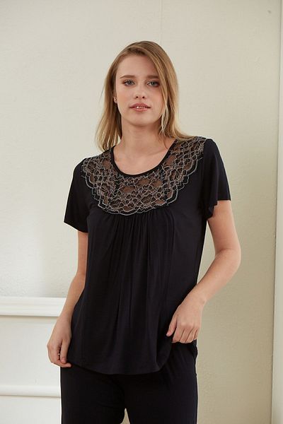 CAROLINE SET PIJAMA MÂNECĂ SCURTĂ