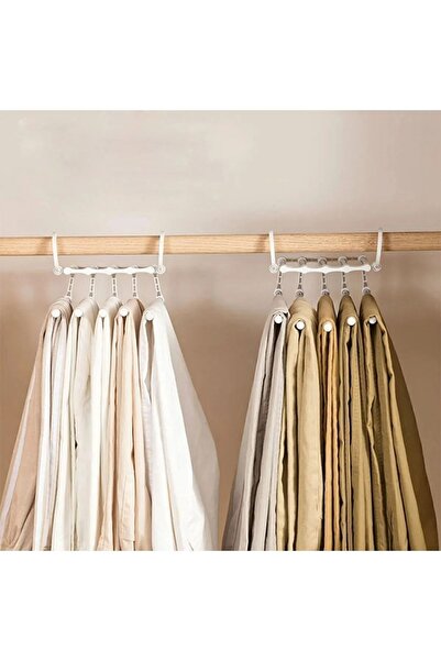 Rena Shop Katlanabilir Dolap Gardırop İçi Pantolon Kravat Şal Askı Düzenleyici Katmanlı Askılık Organizer