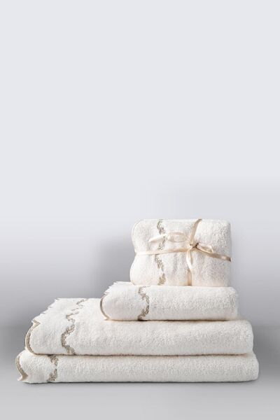 İrya Norena 100% Cotton Bath Towel Ecru 90x150