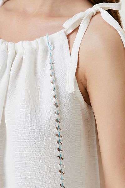 İrya Serene Shirred Beach Dress - Τυρκουάζ Διχτυωτό Ανοιχτό