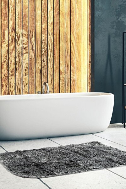 İrya Covoraș de baie din lut 100% bumbac 2 buc Antracit 40x60 60x90