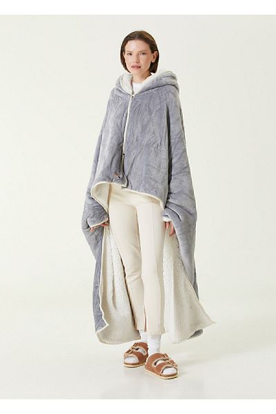 İrya Κουβέρτα Es Parla Lona Σκούρο Γκρι Oversize