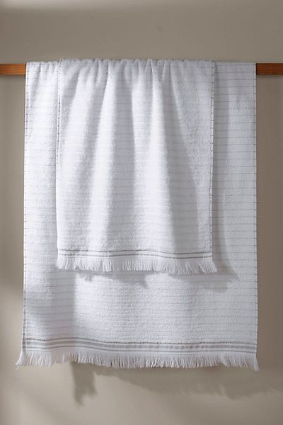 İrya Bliss Premium 100% Cotton 2-Piece White Towel Set - 50x90 / 70x140