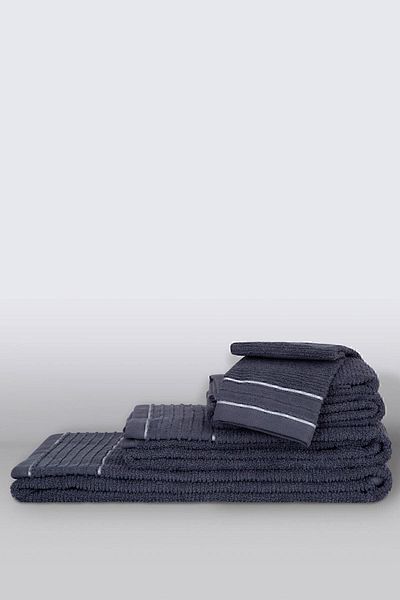 İrya Roya 100% βαμβακερή πετσέτα μπάνιου Anthracite 90x150