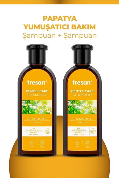 Tresan 300 Ml X 2 Pieces Chamomile Softening Care Shampoo
