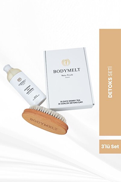 BODYMELT Detoks Seti Sıkılaştırıcı Hafifletici- Jel (200 ML) At Kılı Fırçası ...