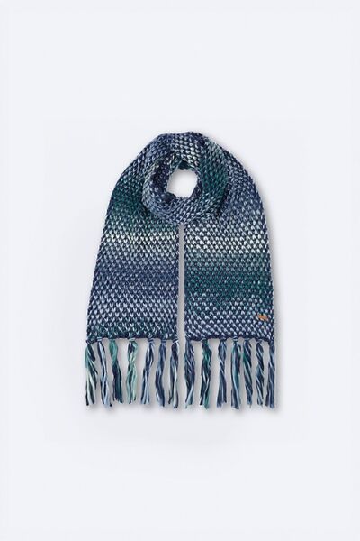 Nordbron Kadın Indigo Atkı Basic Püsküllü Triko Renkli Kışlık Yumuşak Dokulu ...