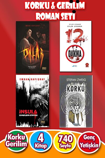 İnsula Yayınları Korku&gerilim 4'lü Roman Seti - Insula-onlar-korku-şeytan Aş...