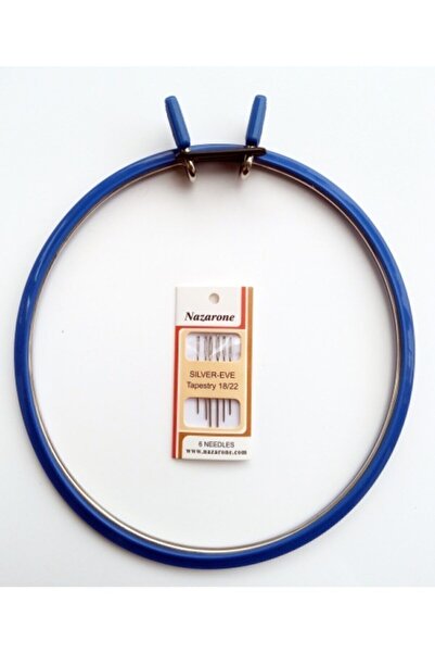 TıkTık AL Çelik Kasnak Büyük Boy 21 Cm Etamin Iğnesi