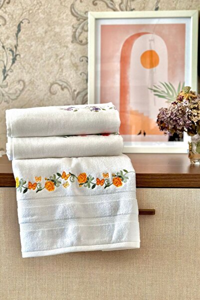 Özdilek 3-пакет 100% бавовняних рушників для рук та обличчя - 80x50 см рушник для ванної кімнати