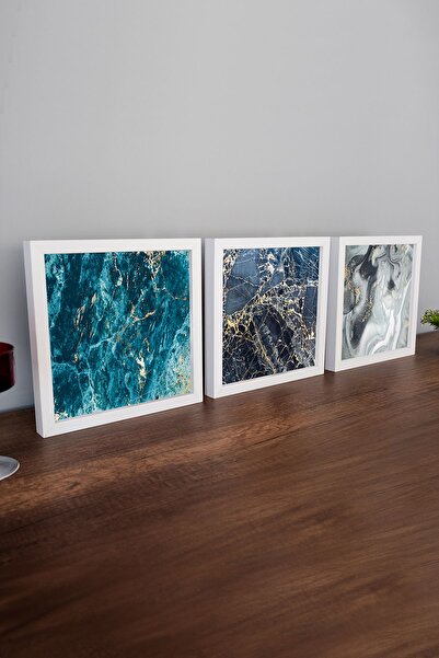 es çerçeve 25x25 Lüks Lake Kaplama Ahşap Duvar Çerçevesi (Kişiye Özel Fotoğra...