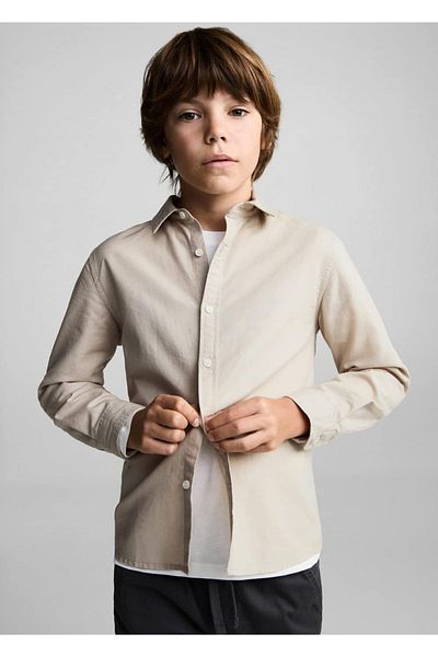 MANGO Kids Bavlněná košile Regular Fit
