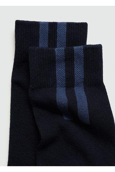 MANGO Man Striped cotton socks