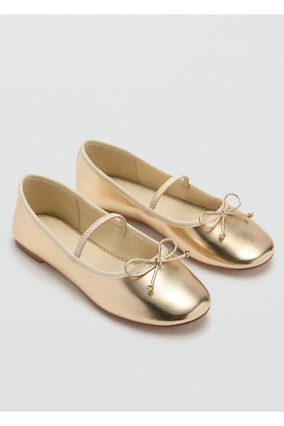 MANGO Kids Ballerinas mit Metallstreifen