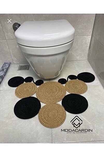 JÜTEX HOME covoraș de toaletă modern din iută din răchită