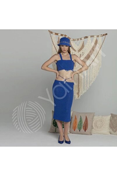 Yarnart Yarn Art Jeans Amigurumi Knitting Thread 76 Cyan Color Cardigan Knitting Thread Baby Thread Punch Thread Pack of 3