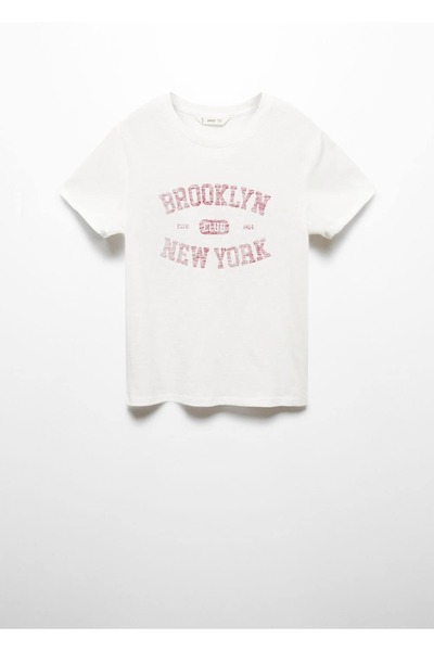 Mango Teen Tricou Alb Pentru Copii