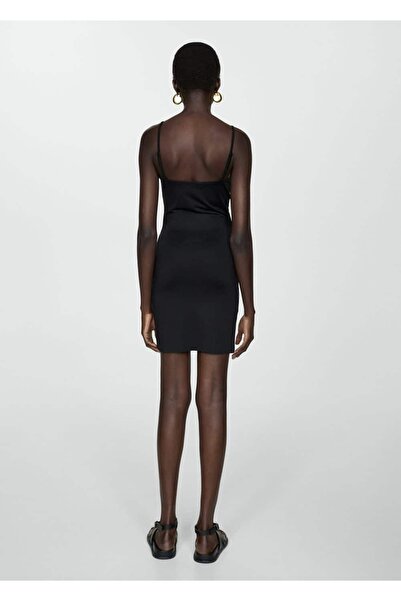 MANGO Woman Askılı kısa astarlı elbise