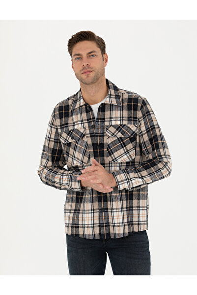 Pierre Cardin Μπλουζάκι Ξυλοκόπτης Υπερμεγέθες σε Ναυτικό Μπλε 50275763-VR033