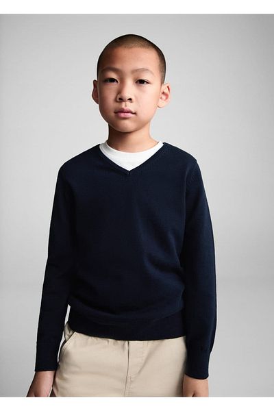 MANGO Kids Pullover aus Baumwollstrick