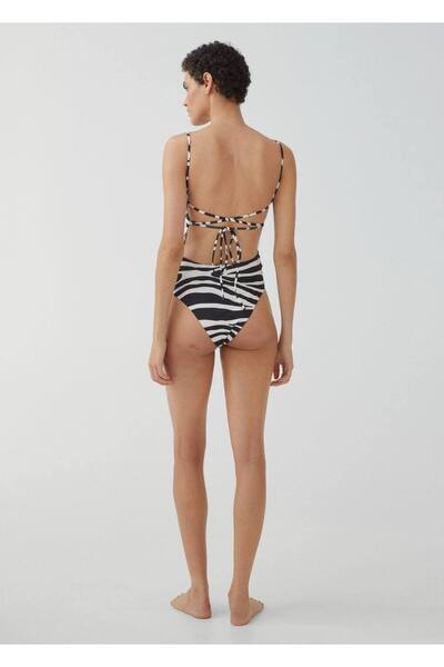 MANGO Woman Leopar desenli mayo