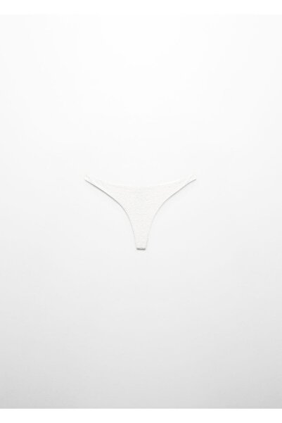 MANGO Woman Patterned Brazilian Bikini Bottom