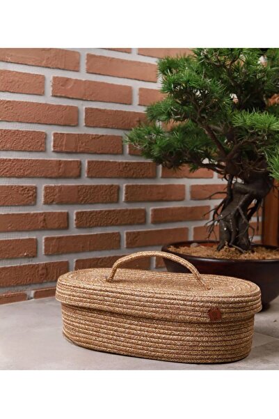 ModaCardin منظم من الخيزران بقشرة بيضاوية الشكل مقاس 30x20