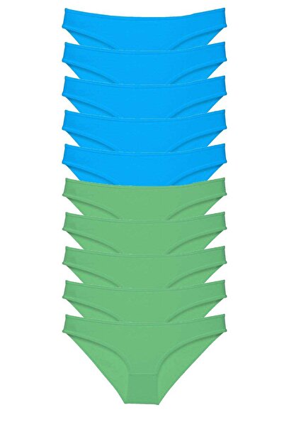 teknoparkx طقم نسائي من الليكرا مكون من 10 قطع باللون الأخضر والأزرق