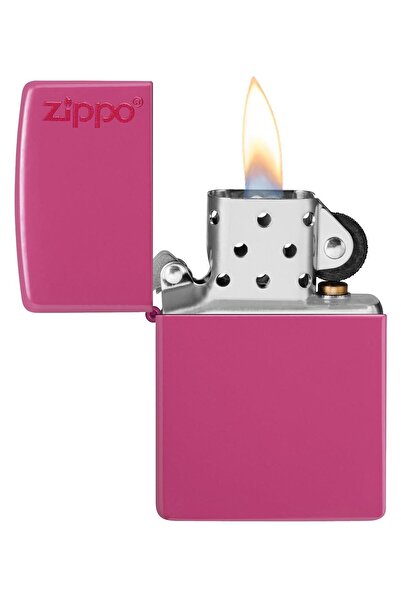 Zippo Çakmak Pembe Zemin Logolu