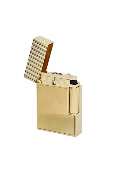 Dupont S.t. 18602 Ligne 2 Small Brushed Yellow Gold Çakmak